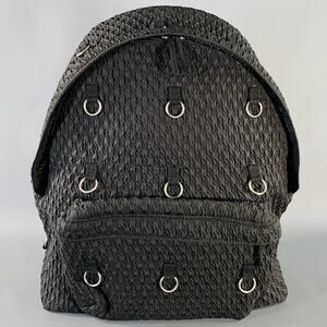 EASTPAK x RAF SIMONS Black Silver Textured Polyester Blend Backpack